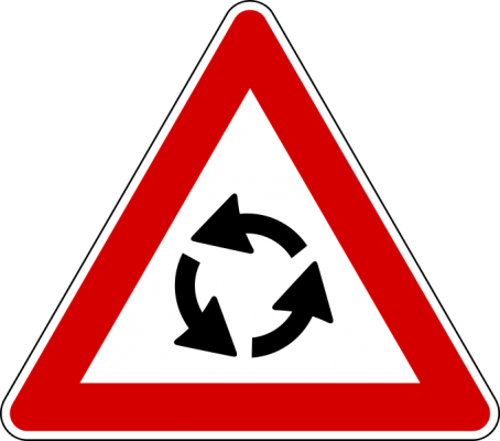 Roundabout ahead