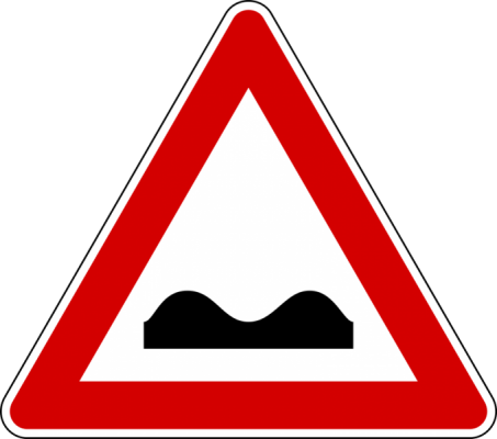 Uneven road