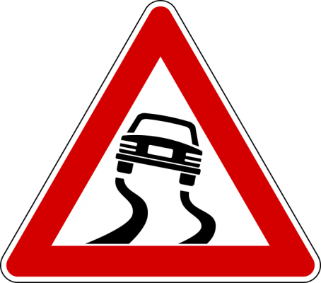 Slippery road